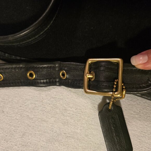 Coach Legacy Small Flap Saddle Bag 9965 Vintage Black GUC Clean. Turnlock. - Picture 4 of 16